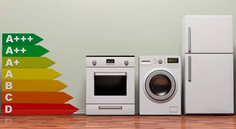 Classes de consommation électrique de l'appareil.